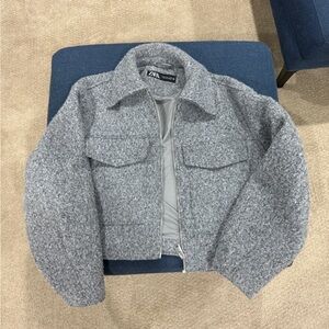 Zara Gray Jacket Boxy